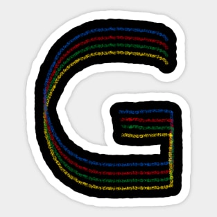 The letter G! Sticker